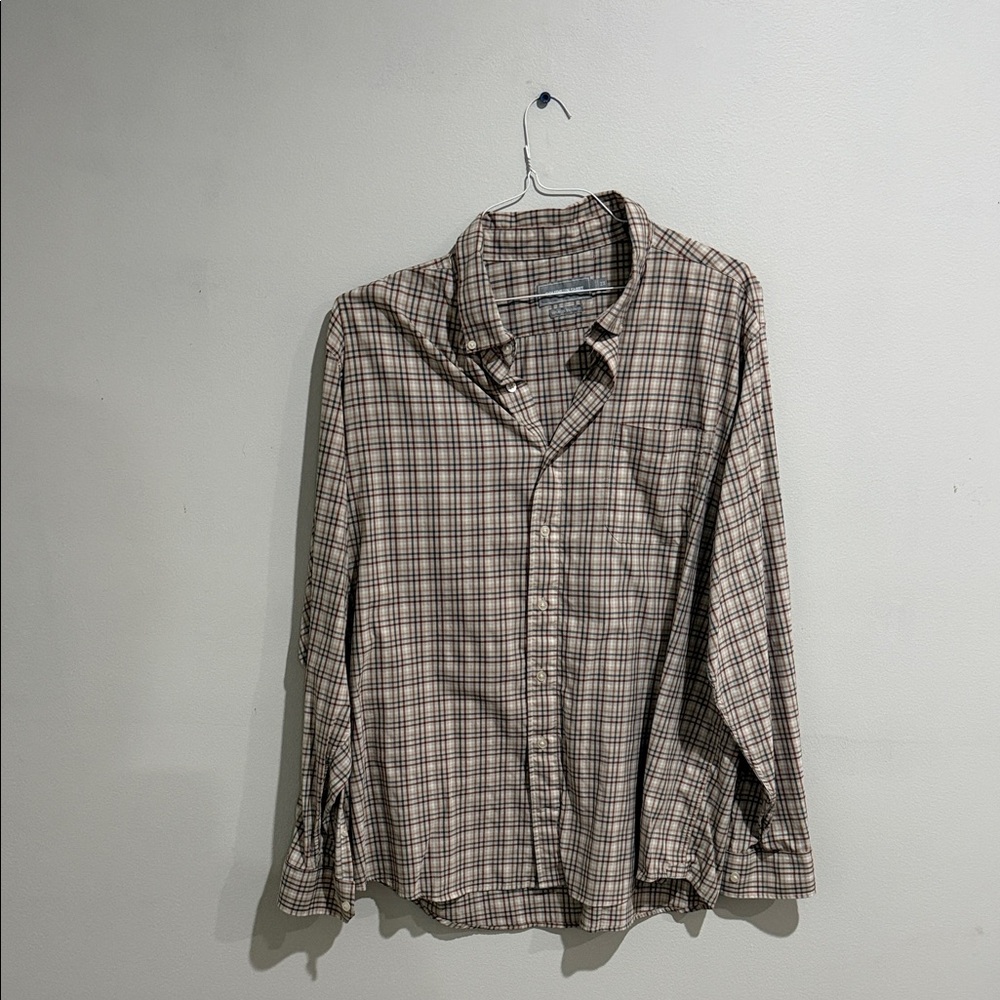 The Southern Shirt Company Beige and Brown Plaid Shirt